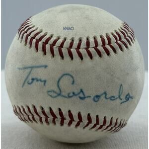 Rawlings Florida State League 85th Anniv 2004 Baseball Tommy Lasorda Autograph